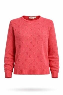 Vintage 90’s The Kenya Collection Textured Knit Sweater Pink Women's Size S